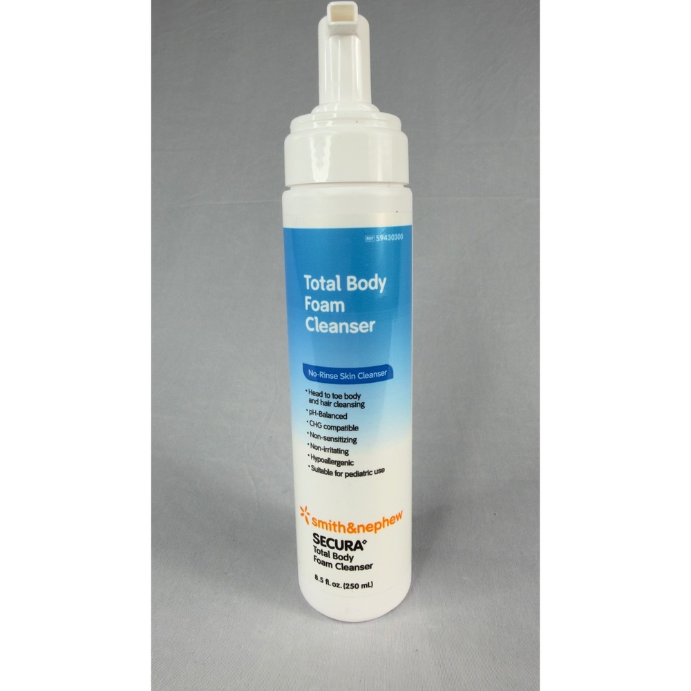 Smith & Nephew SECURA Total Body Foam Cleanser No-Rinse 8.5oz